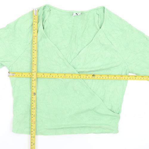 Los Angeles Atelier Women’s Green Wrap Blouse Size 14