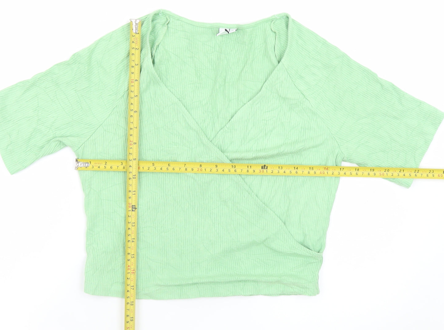 Los Angeles Atelier Women’s Green Wrap Blouse Size 14