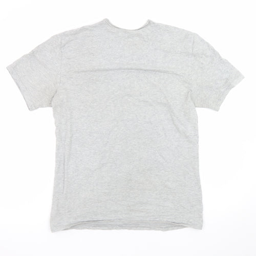 Calvin Klein Men's Grey M Crew Neck Cotton Stretch T-Shirt