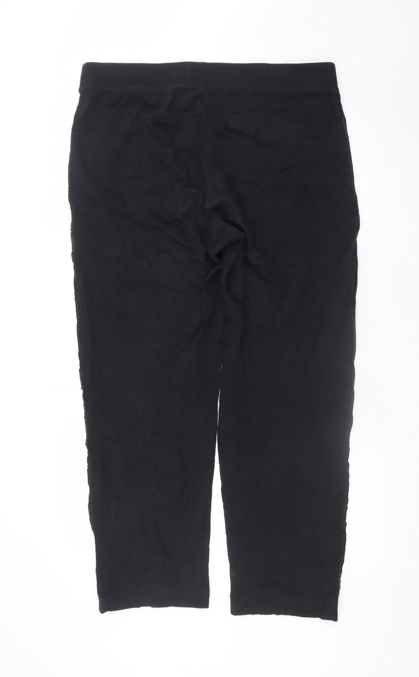 Marks and Spencer Men's Black Regular Fit Cotton Joggers Size 18