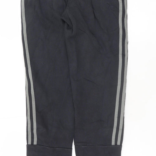 Adidas Men's Black XS Jogger Trousers with Stripe Detail