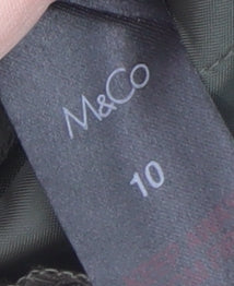 M&Co Womens Green Size 10 Paperbag Trousers Elastic Waist