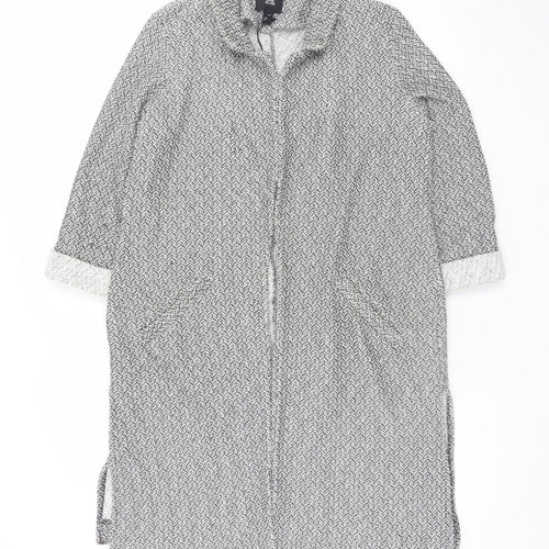 River Island Womens Grey Long Knit Coatigan Size 12 Classic Style
