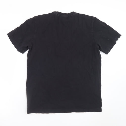 Adidas Men's Black Cotton Crew Neck Short Sleeve T-Shirt M