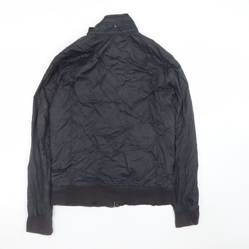 G-Star Men’s Black L Bomber Jacket Polyamide Zip-Up Urban Style