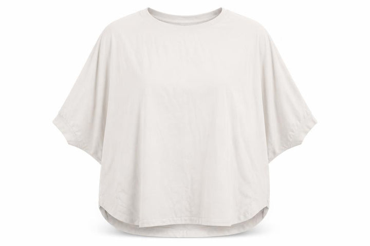 Uniqlo Women Beige Relaxed Fit Dolman Sleeve T-Shirt M