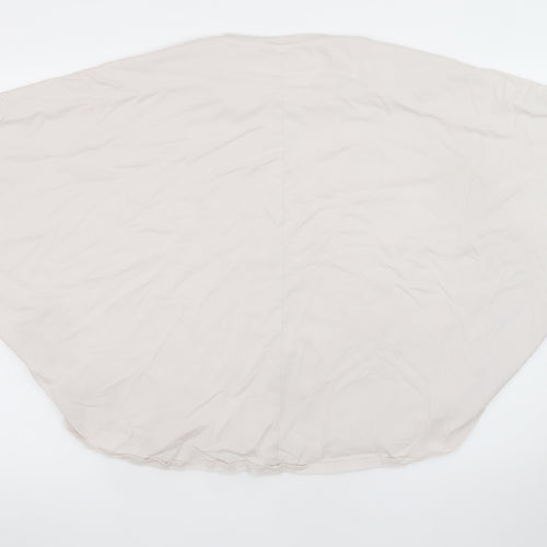 Uniqlo Women Beige Relaxed Fit Dolman Sleeve T-Shirt M