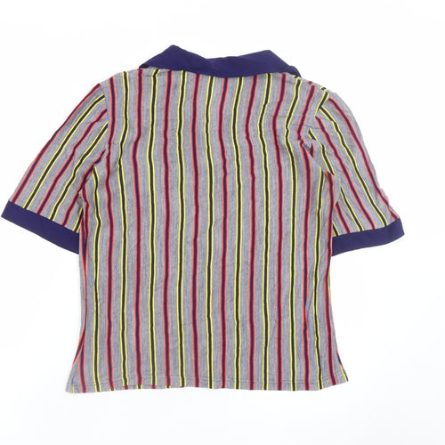 Marks and Spencer Women’s Multicoloured Striped Collared Blouse Size 16