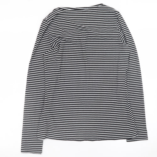 Dorothy Perkins Women’s Black Striped Long Sleeve Jersey Top Size L