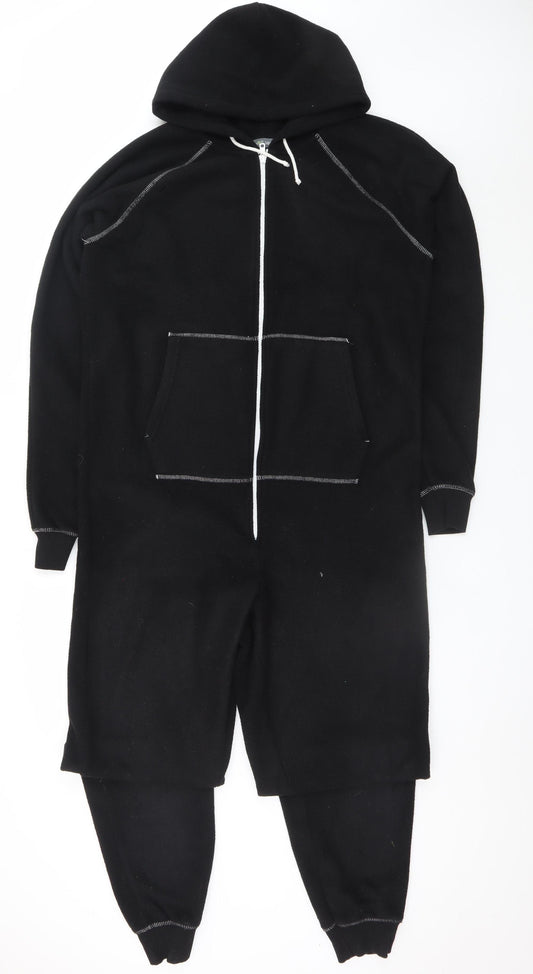 Marks and Spencer Men’s Black Fleece Hooded One Piece Medium