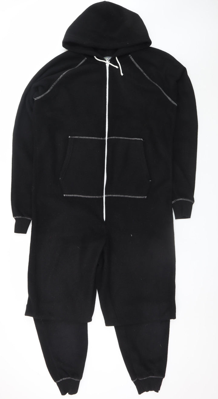 Marks and Spencer Men’s Black Fleece Hooded One Piece Medium