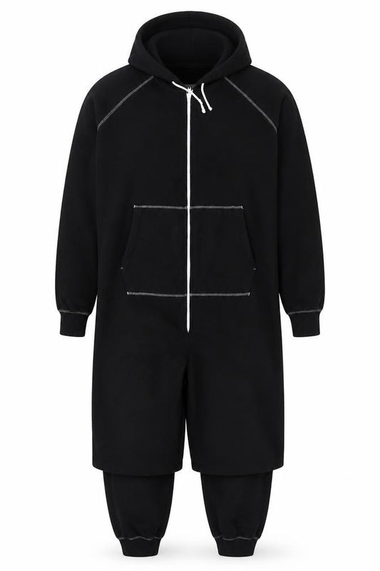 Marks and Spencer Men’s Black Fleece Hooded One Piece Medium