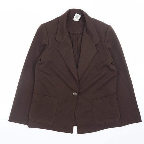 The Petite Concept by Devon Women's Brown Size 8 Single-Breasted Blazer