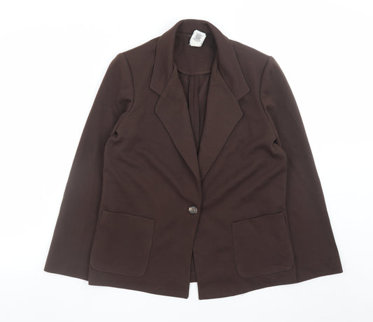 The Petite Concept by Devon Women's Brown Size 8 Single-Breasted Blazer