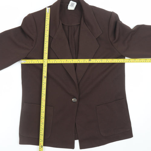 The Petite Concept by Devon Women's Brown Size 8 Single-Breasted Blazer