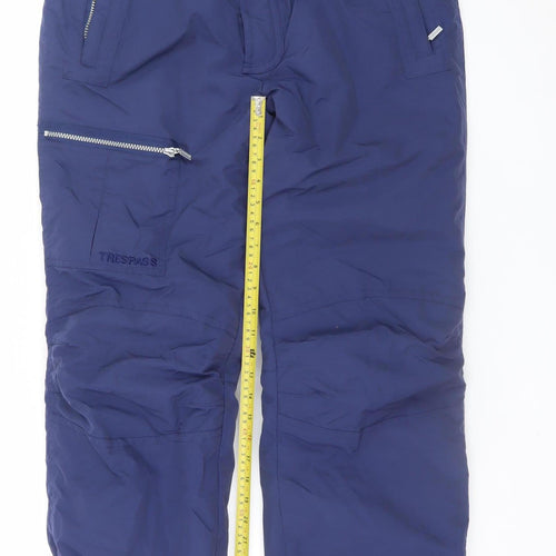 Trespass Men's Blue Snow Pants M Waterproof Insulated Winter Trousers