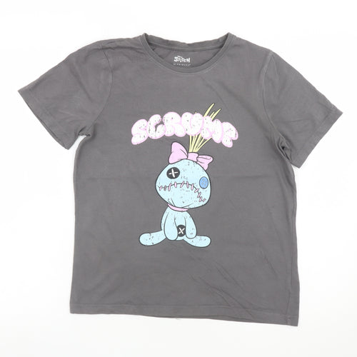 Disney Stitch Girls Grey Scrump Graphic T-Shirt 14-15 Years Primark