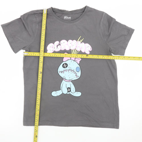Disney Stitch Girls Grey Scrump Graphic T-Shirt 14-15 Years Primark