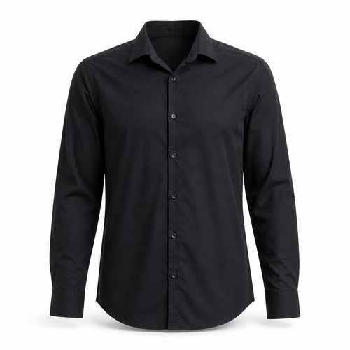 Zara Men's Black Super Slim Fit Formal Dress Shirt Medium