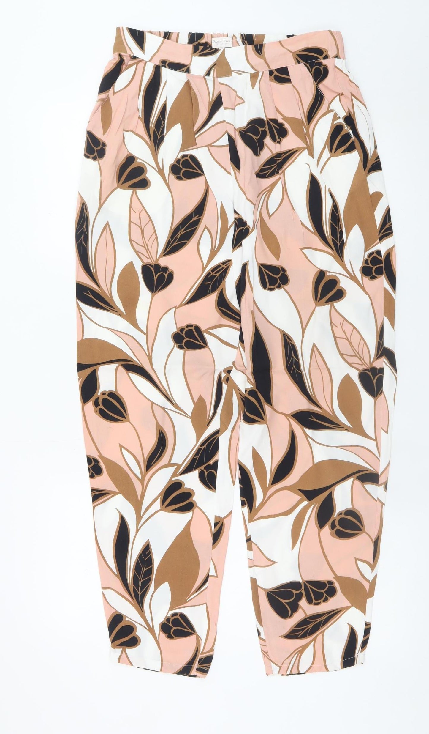 Part Two Women’s Multicoloured Floral Cropped Trousers Size 8