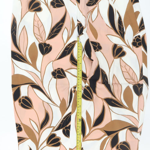 Part Two Women’s Multicoloured Floral Cropped Trousers Size 8