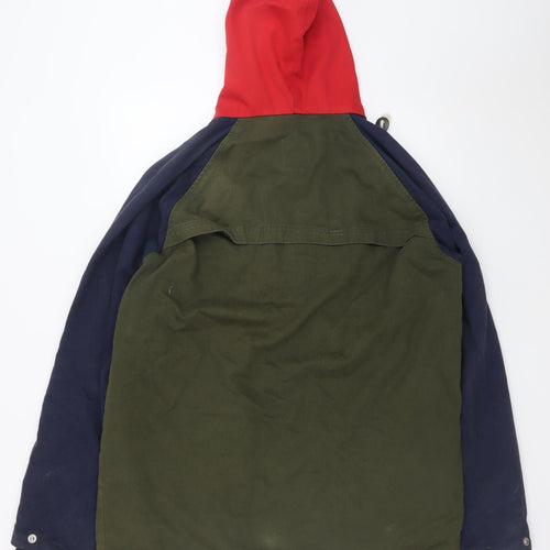 Lazy Oaf Men’s Multicoloured Cotton Hooded Parka Jacket L