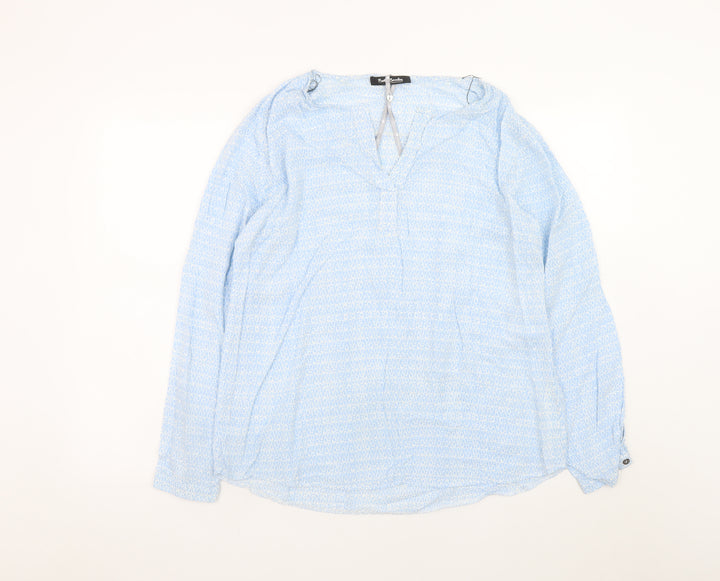 Betty Barclay Women Blue Viscose Tunic Blouse Size 16