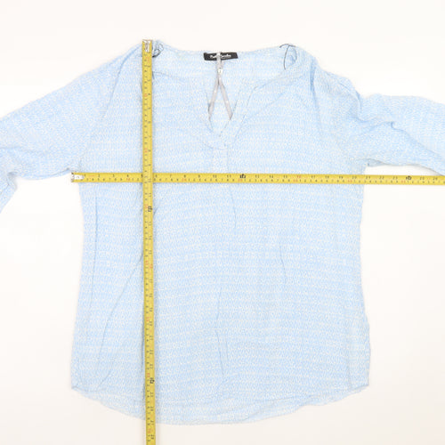 Betty Barclay Women Blue Viscose Tunic Blouse Size 16