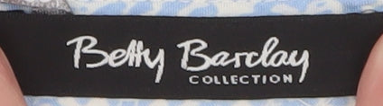 Betty Barclay Women Blue Viscose Tunic Blouse Size 16