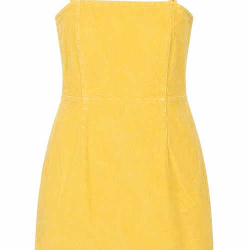 ASOS Women’s Yellow Corduroy Bodycon Dress UK 14