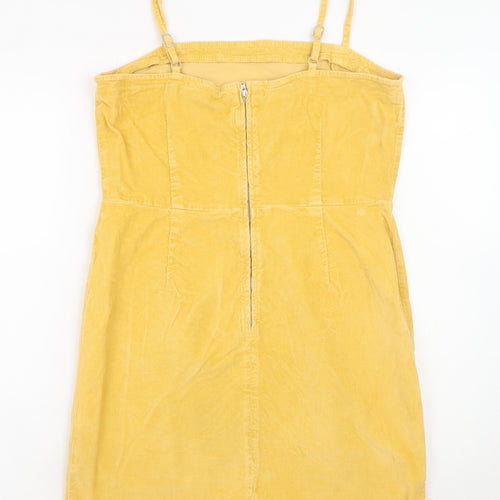ASOS Women’s Yellow Corduroy Bodycon Dress UK 14