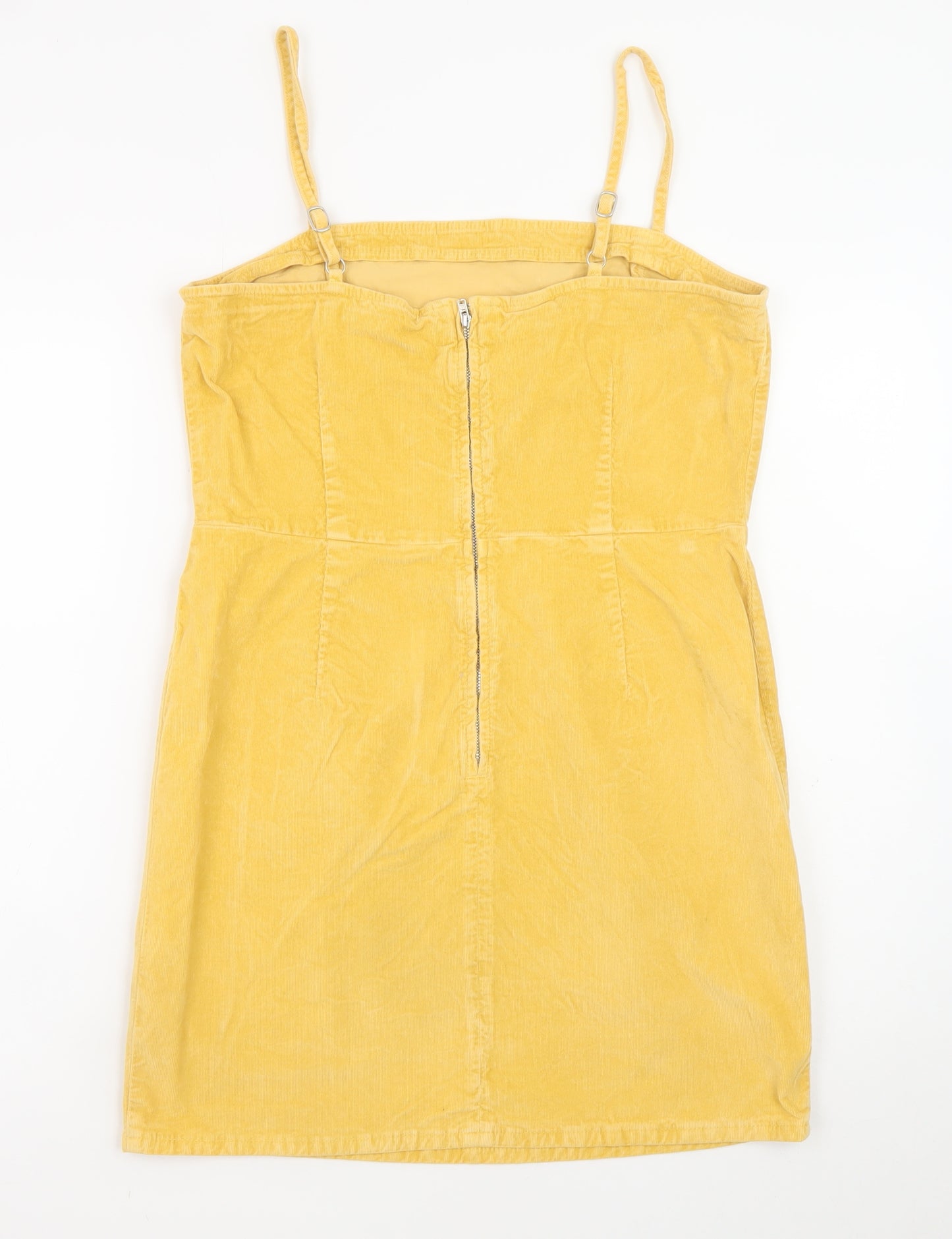 ASOS Women’s Yellow Corduroy Bodycon Dress UK 14
