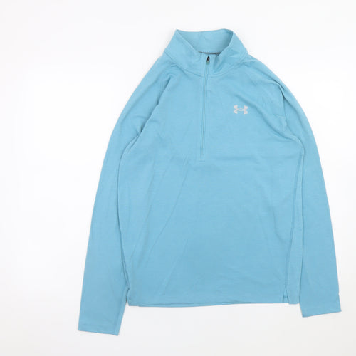 Under Armour Men's Blue Small 1/4 Zip Running Track Jacket