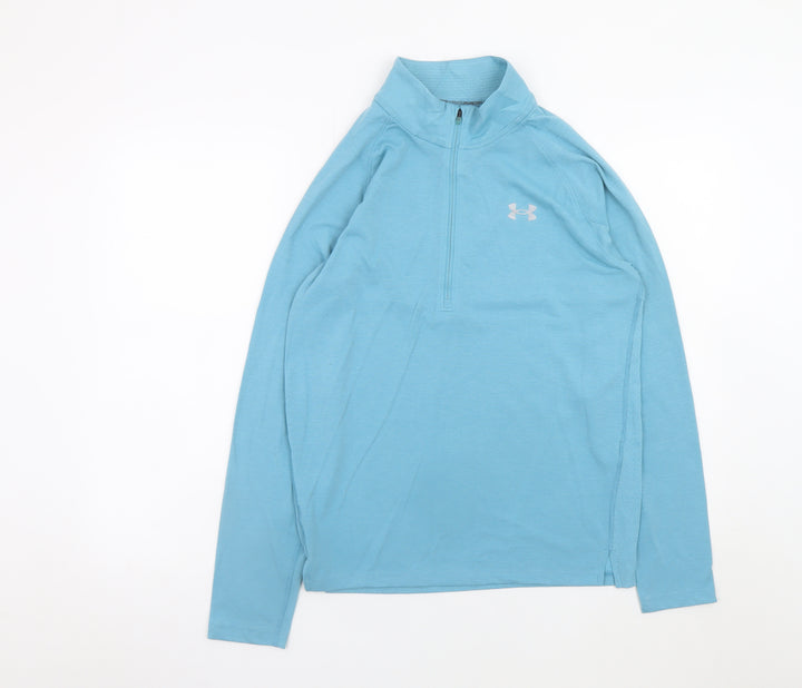 Under Armour Men's Blue Small 1/4 Zip Running Track Jacket