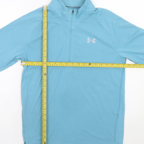 Under Armour Men's Blue Small 1/4 Zip Running Track Jacket