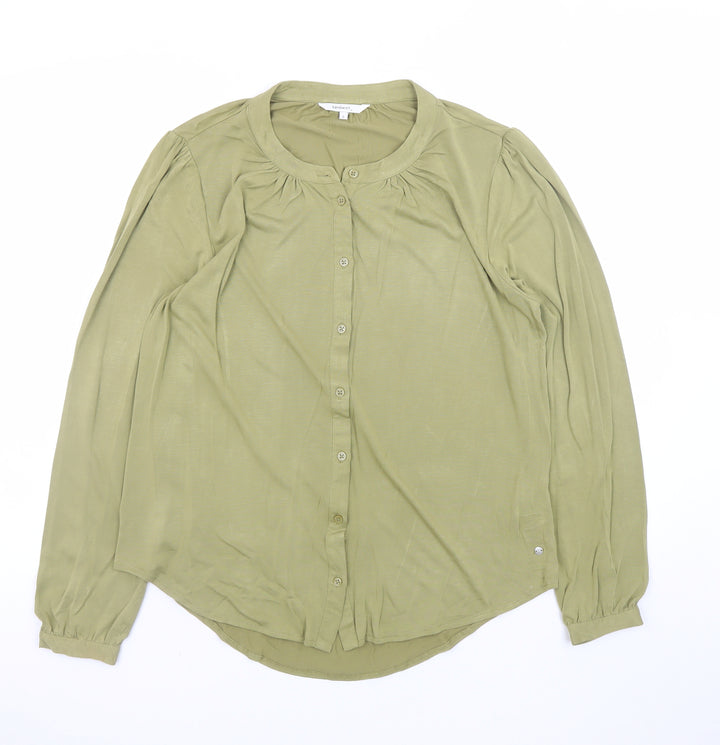Sandwich Women’s Green Long Sleeve Modal Blend Blouse Size L
