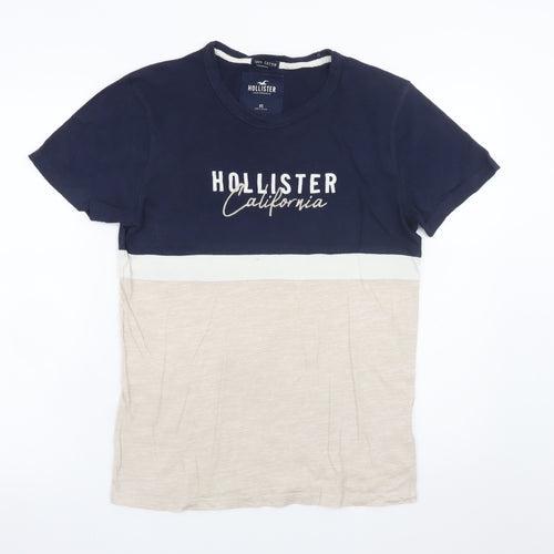 Hollister Men’s Multicoloured Colourblock Logo T-Shirt XS
