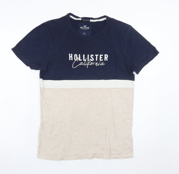 Hollister Men’s Multicoloured Colourblock Logo T-Shirt XS