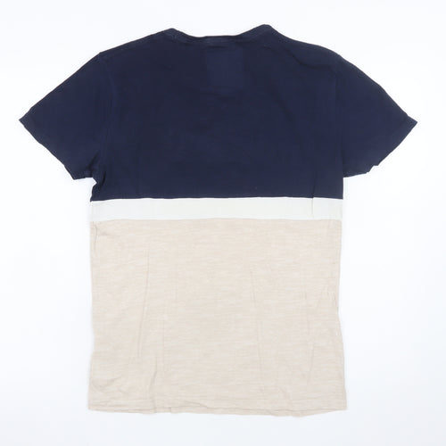 Hollister Men’s Multicoloured Colourblock Logo T-Shirt XS