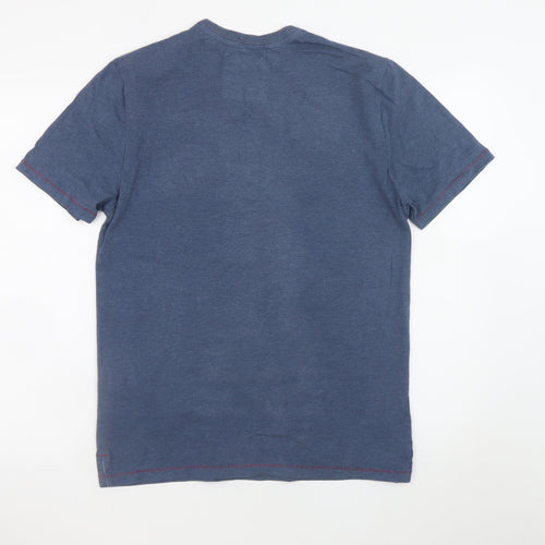 White Stuff Men’s Blue Dog Graphic Cotton T-Shirt Size M