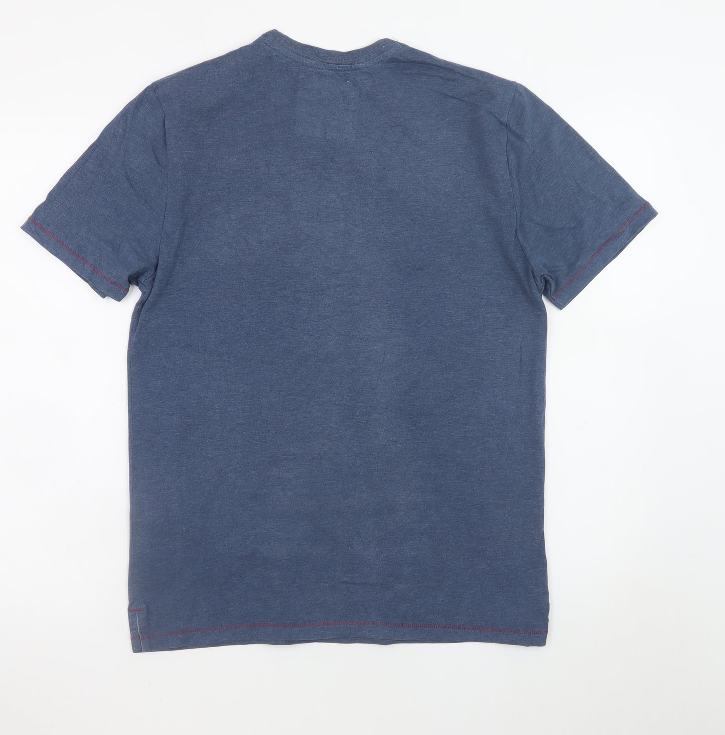 White Stuff Men’s Blue Dog Graphic Cotton T-Shirt Size M
