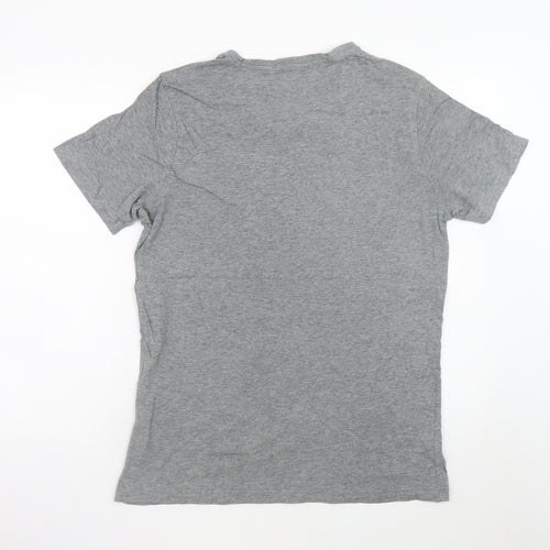 Puma Men's Grey Graphic Logo T-Shirt Size M Short Sleeve Sportswear