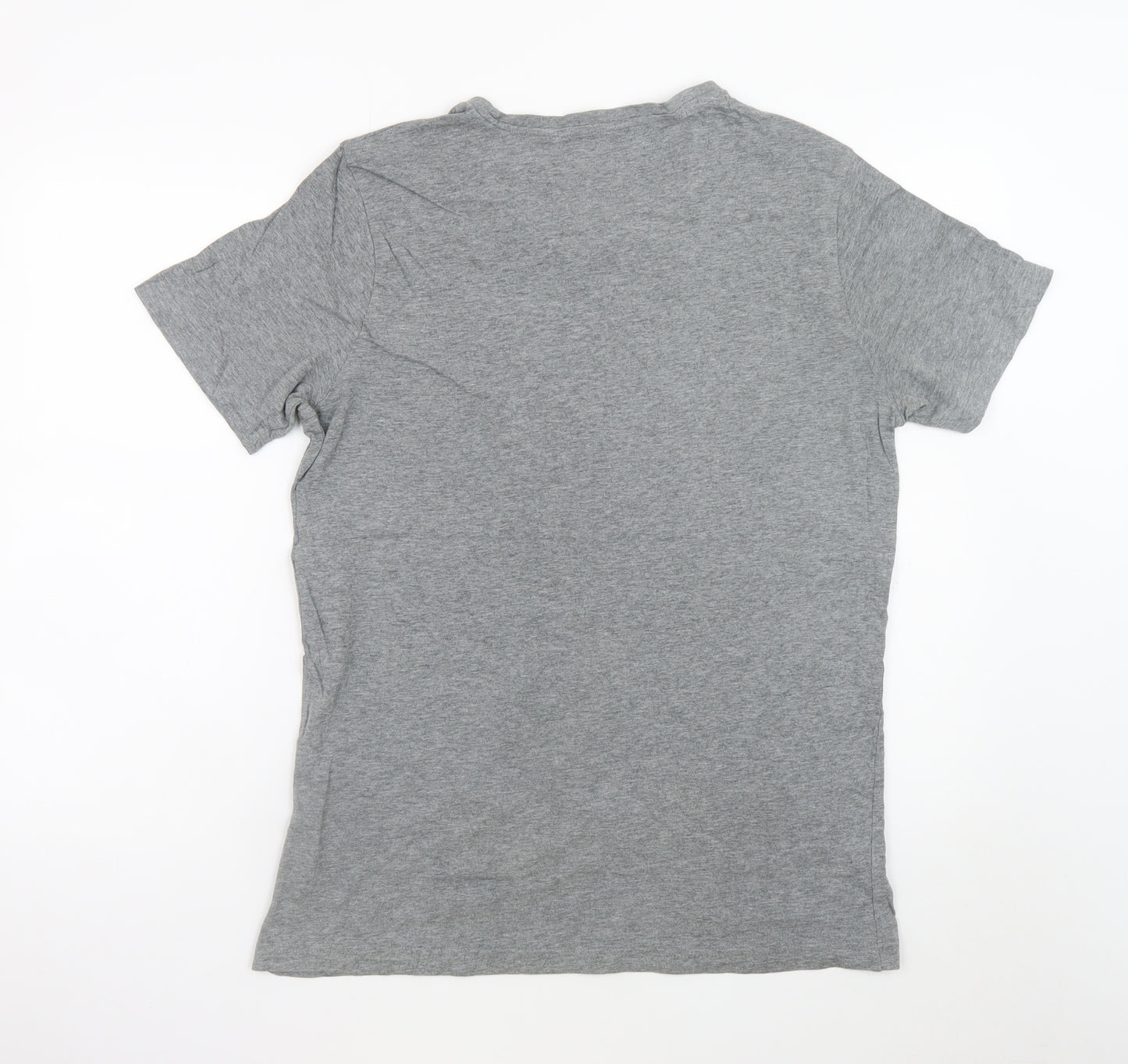 Puma Men's Grey Graphic Logo T-Shirt Size M Short Sleeve Sportswear