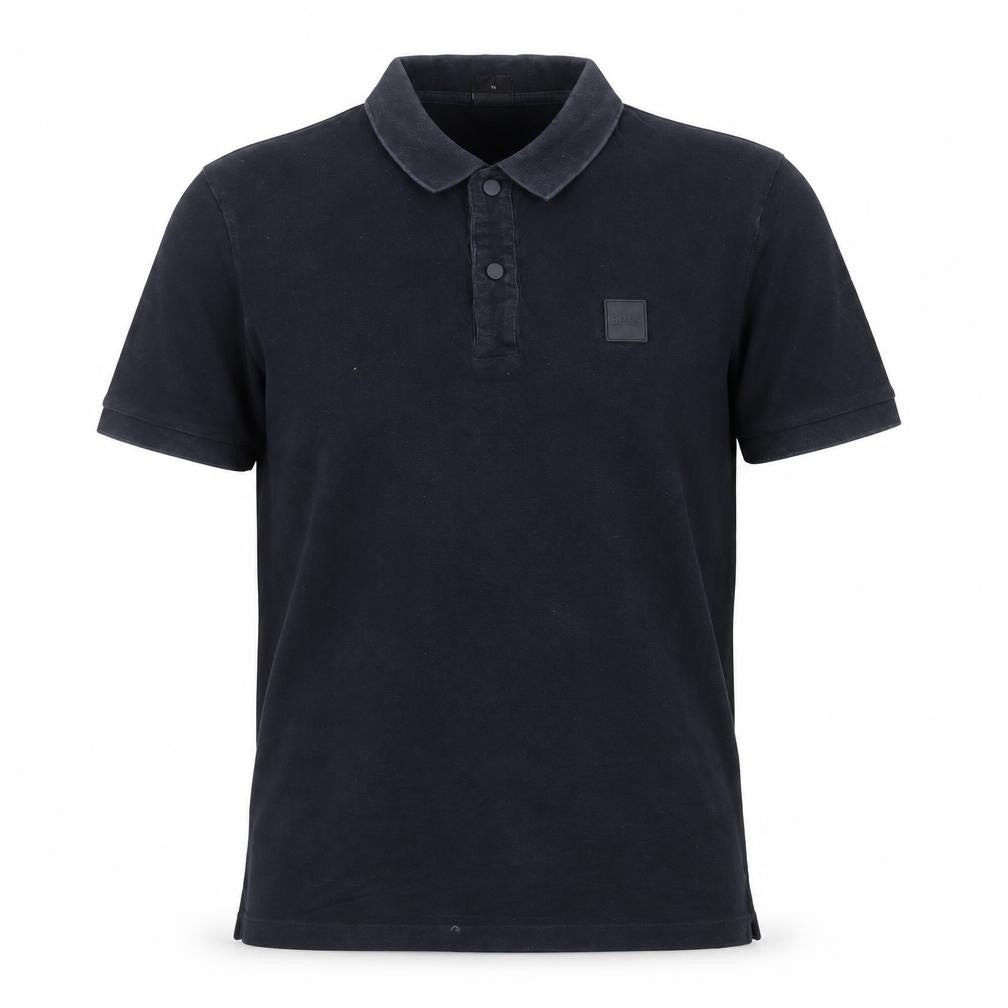 Hugo Boss Men's Black Polo Shirt M Regular Fit Cotton