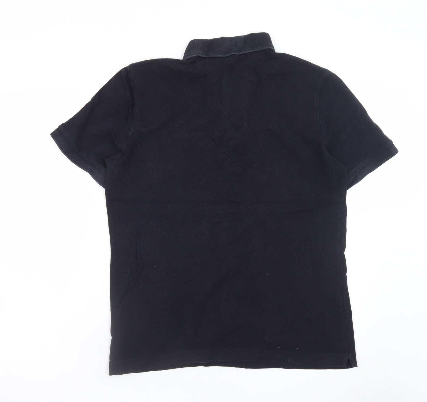 Hugo Boss Men's Black Polo Shirt M Regular Fit Cotton
