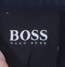 Hugo Boss Men's Black Polo Shirt M Regular Fit Cotton