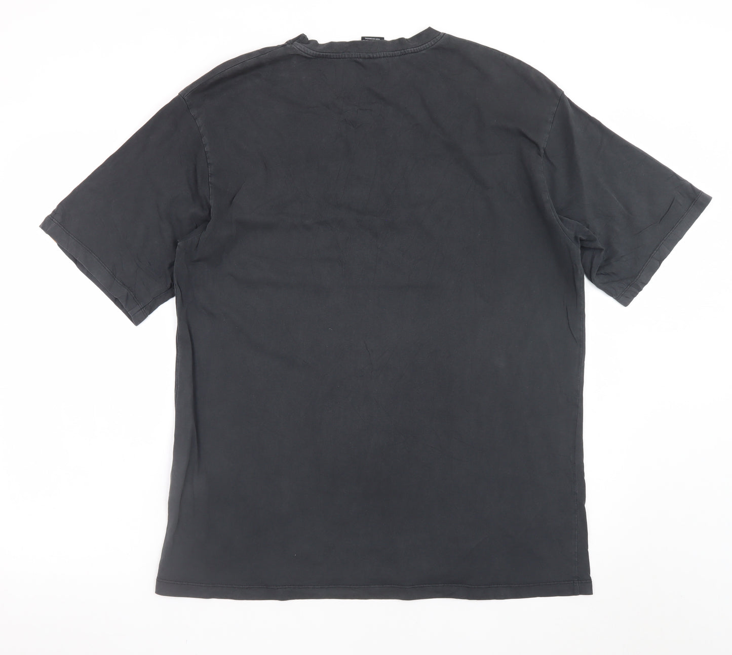 Zara Men's Black M Graphic Music T-Shirt 'Turn Up The Beat'