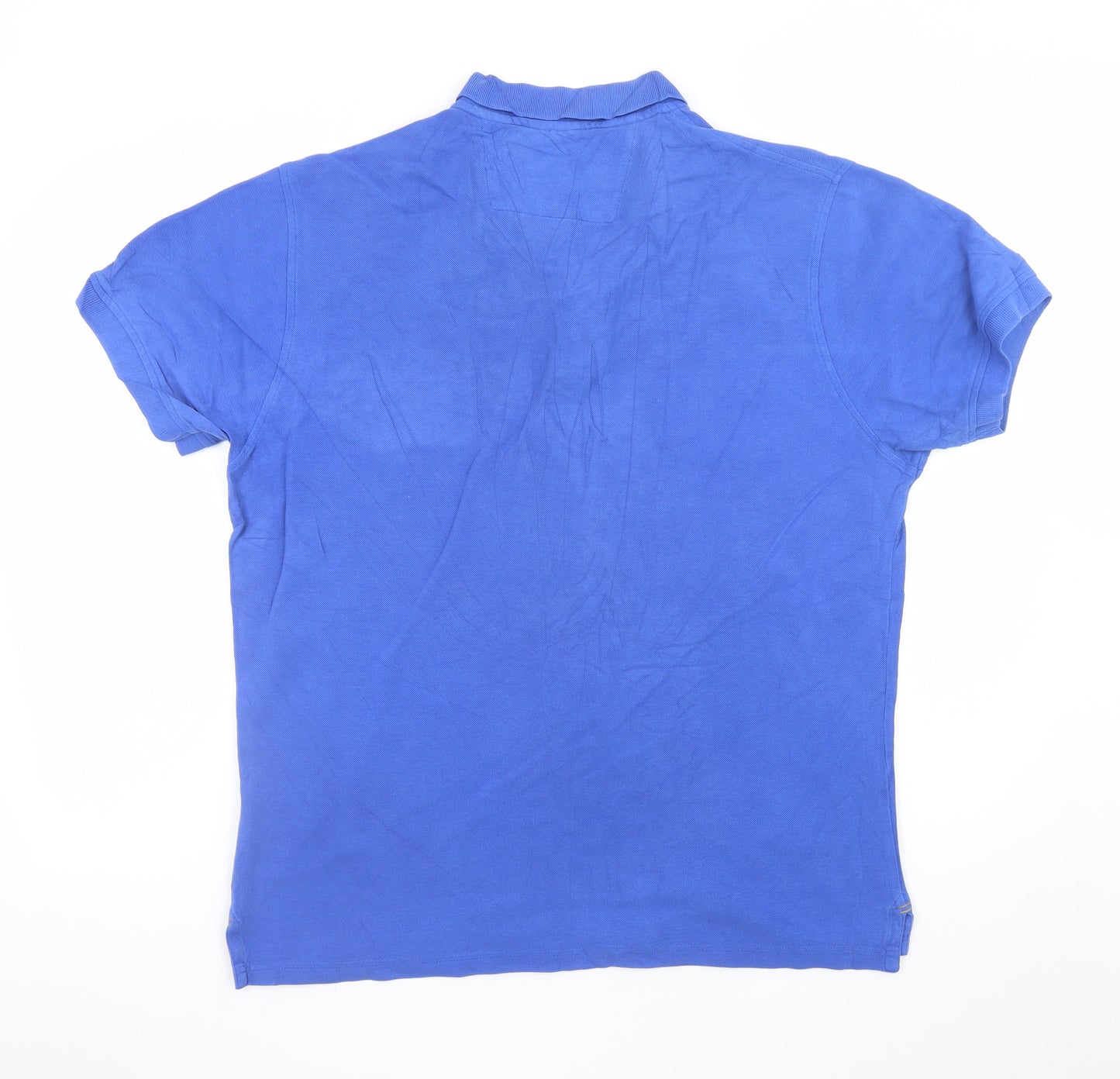 Musto Men's Blue Cotton Polo Shirt L Regular Fit Nautical Style