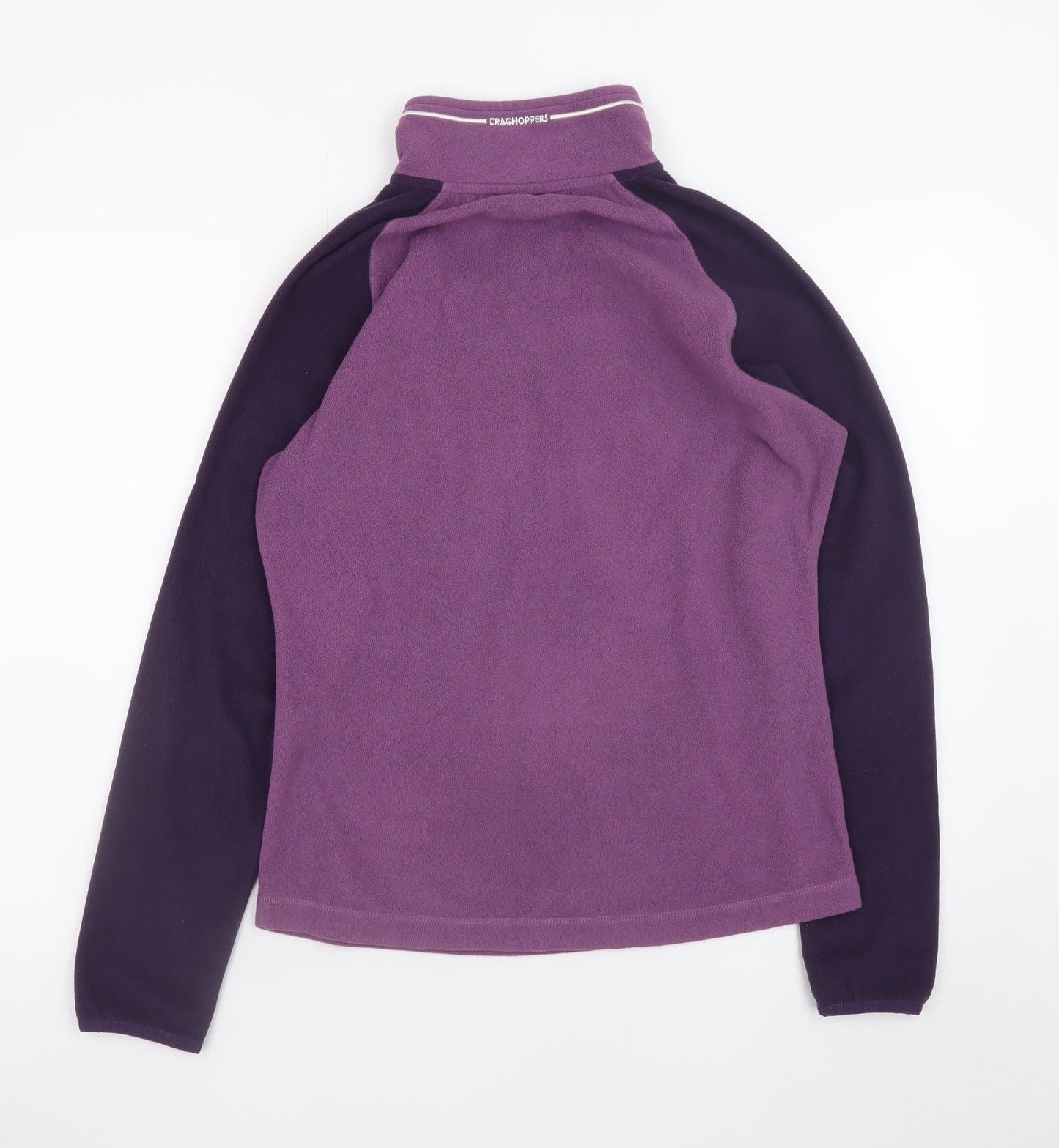 Craghoppers Women's Purple 1/2 Zip Fleece Sweatshirt UK 10