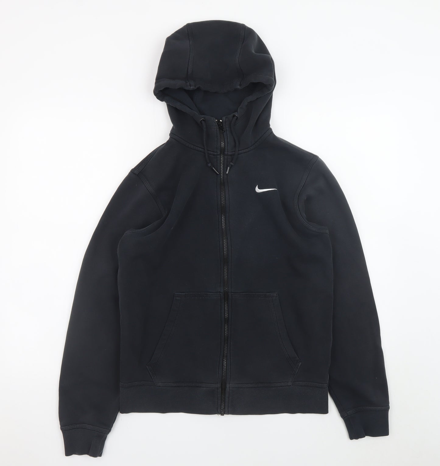 Nike Men's Black Full Zip Hoodie S Regular Fit Fleece